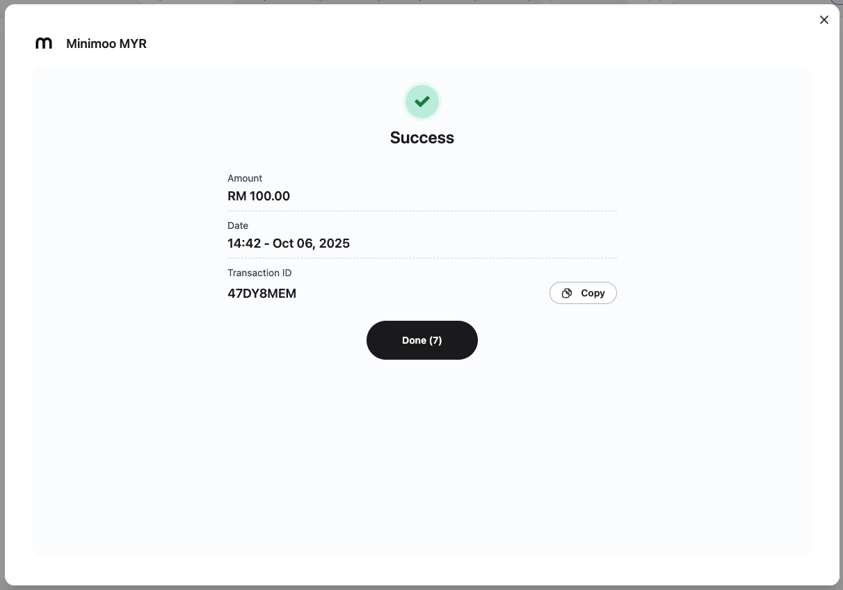 Completed Payment