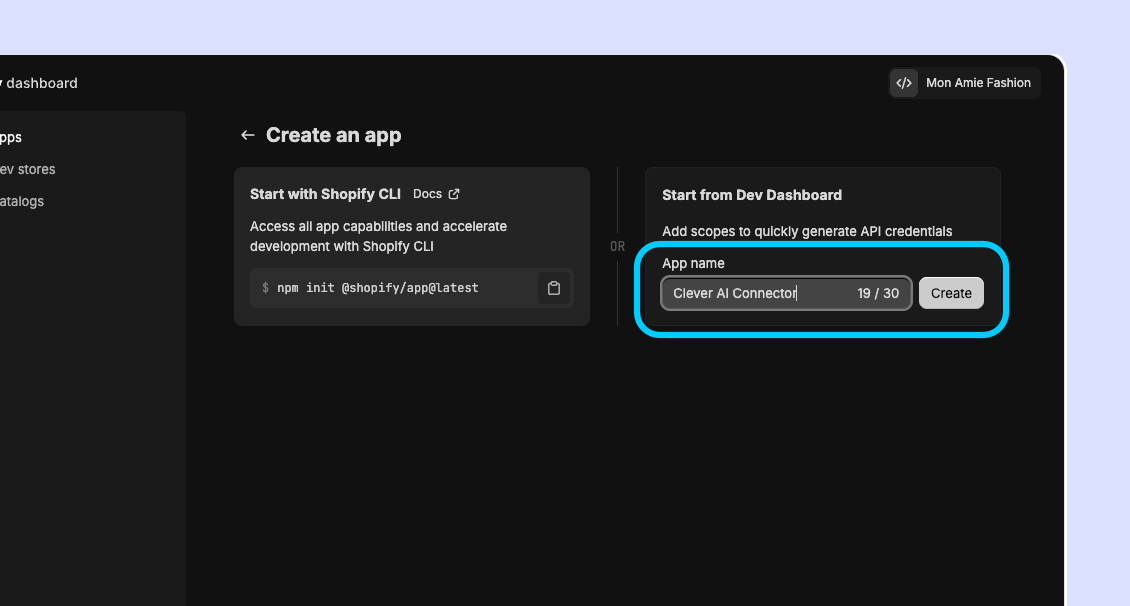 Naming the app
