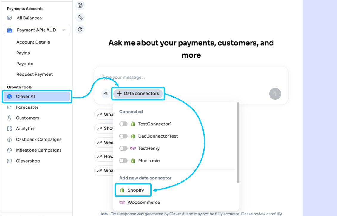 Adding Shopify connector