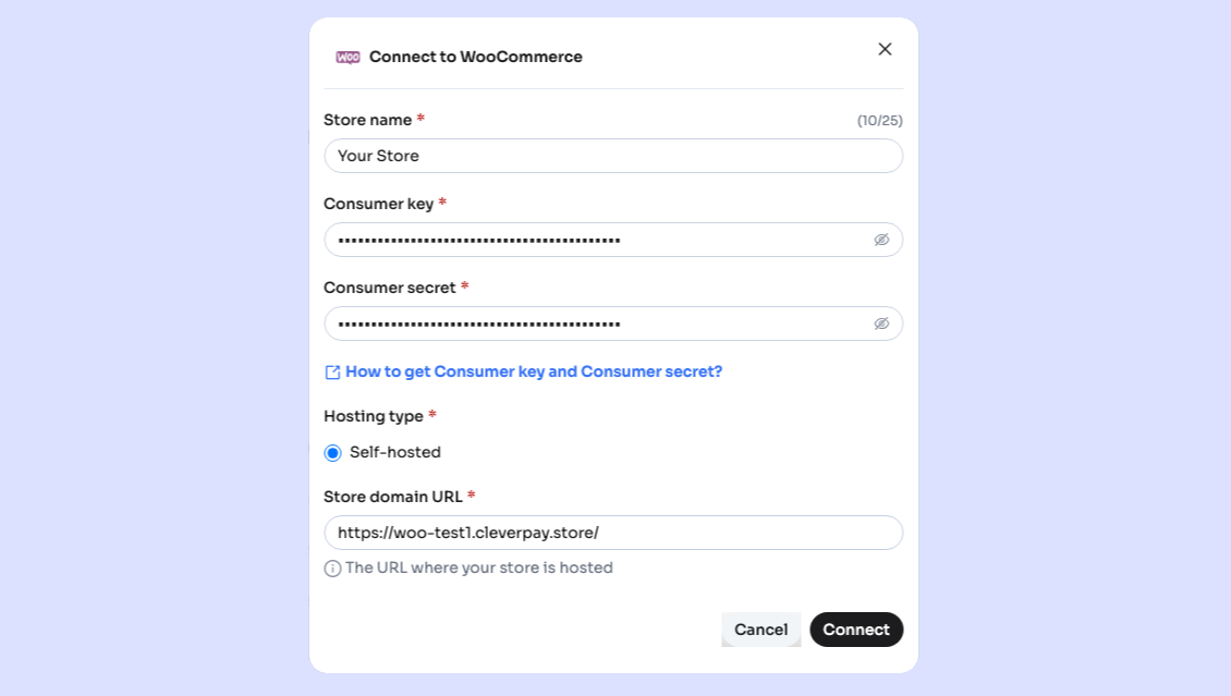 Connector details
